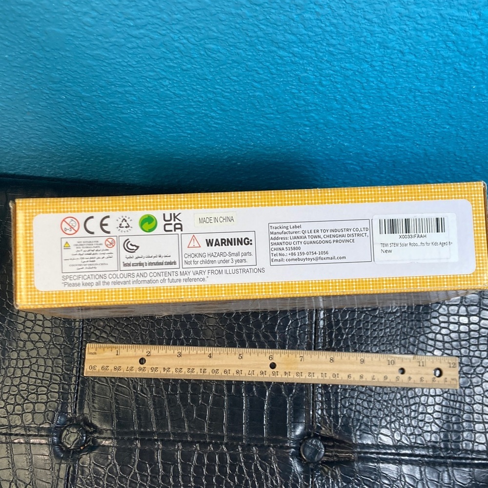 NWT TEMU Solar Robot Ages 8+ Educational 12-in-1 Kit Yellow - Picture 5 of 5